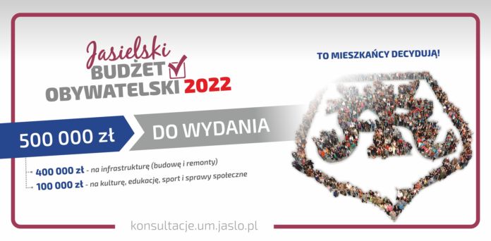 Baner Nabór do Jasielskiego Budżetu Obywatelskiego 2022