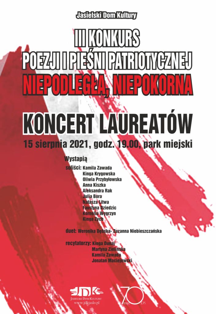 Plakat koncertu "Niepodległa, Niepokorna"