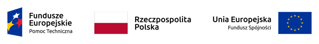 logotypy Funduszy Europwjskich, barwy Polski i Funduszu Spójności