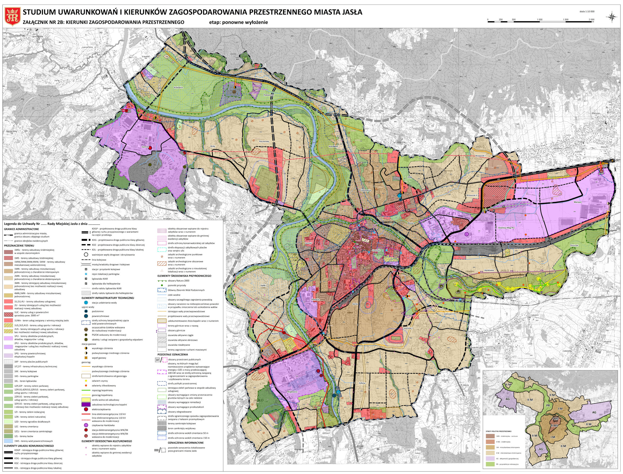 Studium uwarunkowań i kierunków zagospodarowania przestrzennego Miasta Jasła - kierunki zagospodarowania przestrzennego