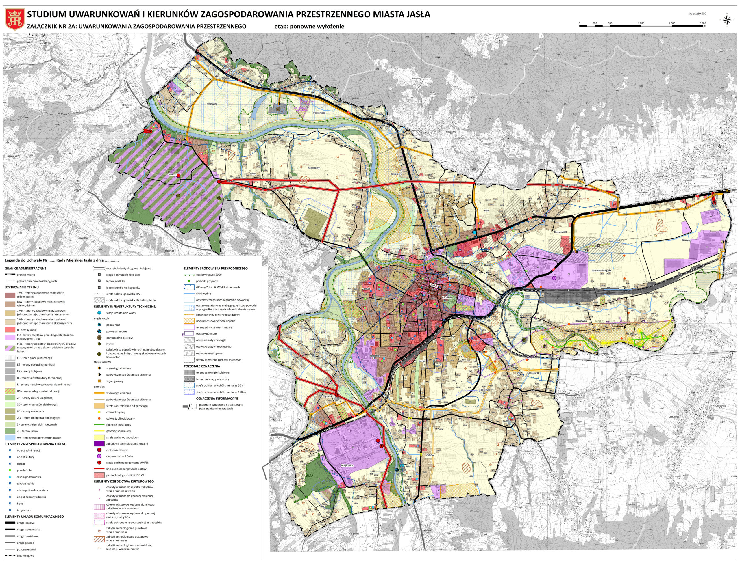 Studium uwarunkowań i kierunków zagospodarowania przestrzennego Miasta Jasła - uwarunkowania zagospodarowania przestrzennego