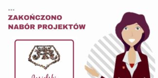 Zakończono nabór projektów Jasielski Budżet Obywatelski 2024 konsultacje.um.jaslo.pl , po prawej stronie kobieta wskazująca na logotyp JBO
